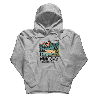 White River National Forest Hoodie Adventure and Outdoors Themed Hoodie