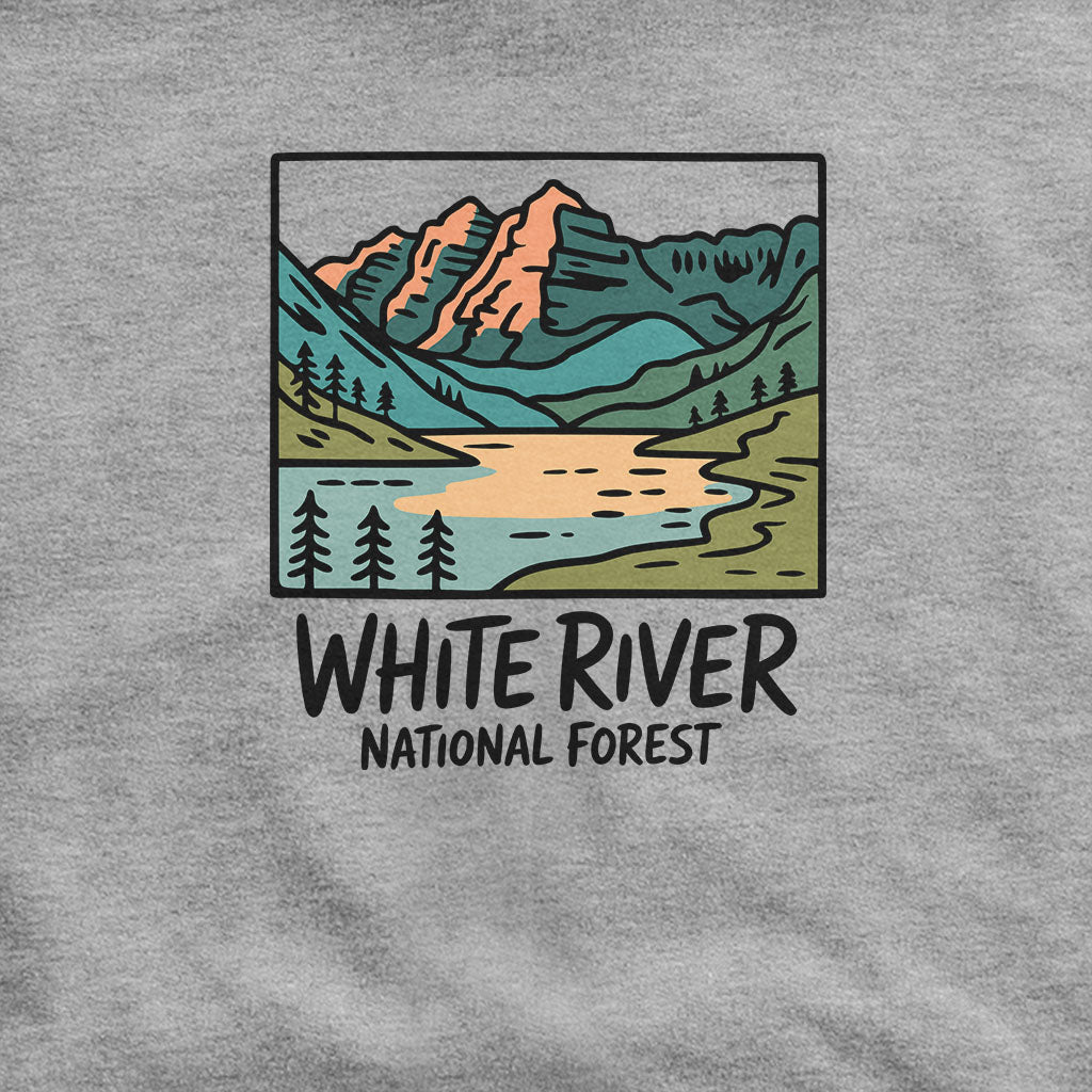 White River National Forest Hoodie Adventure and Outdoors Themed Hoodie