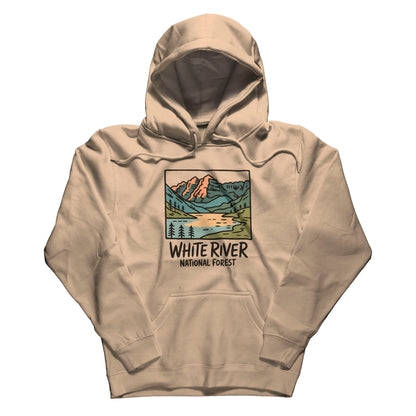 White River National Forest Hoodie Adventure and Outdoors Themed Hoodie