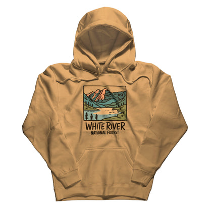 White River National Forest Hoodie Adventure and Outdoors Themed Hoodie
