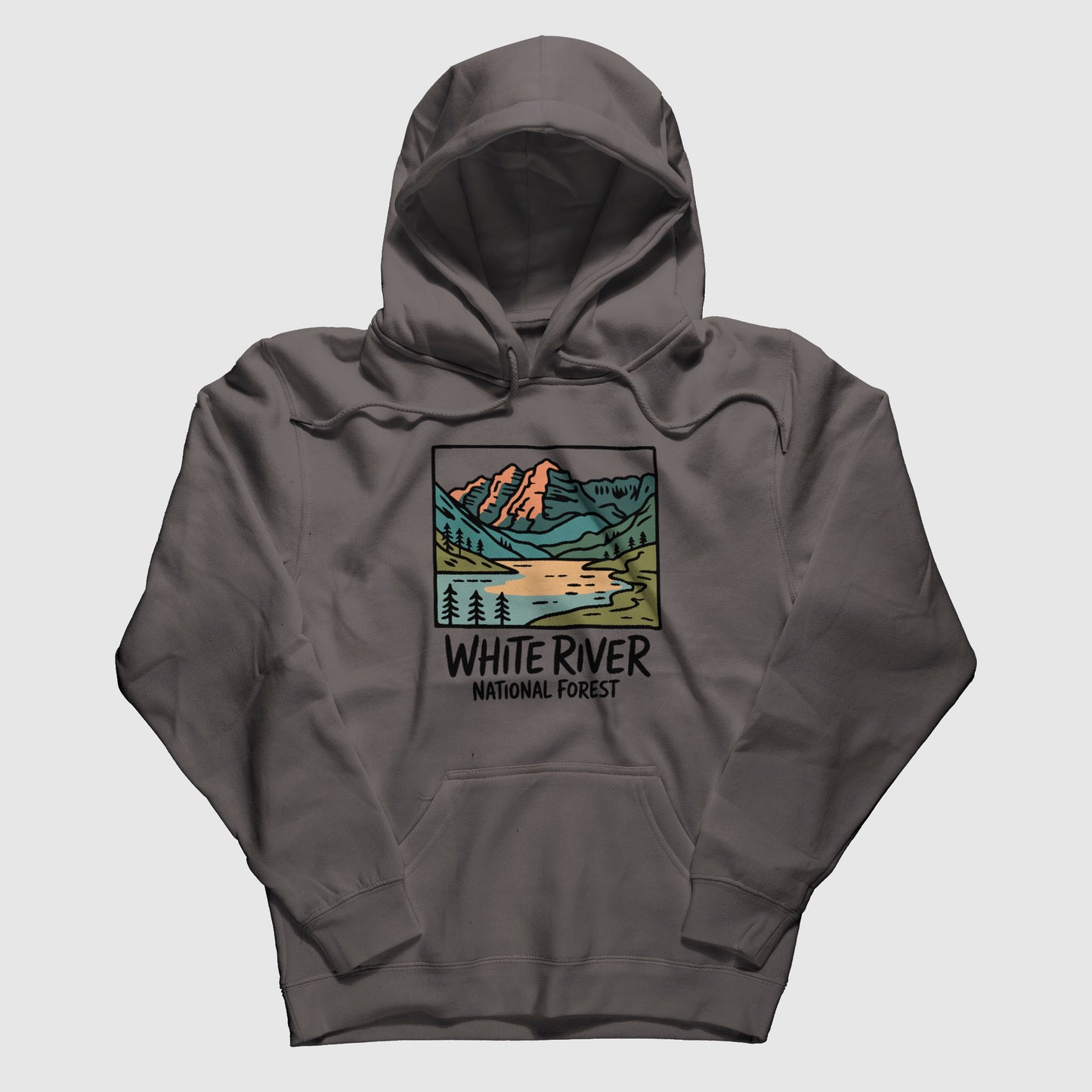 White River National Forest Hoodie Adventure and Outdoors Themed Hoodie