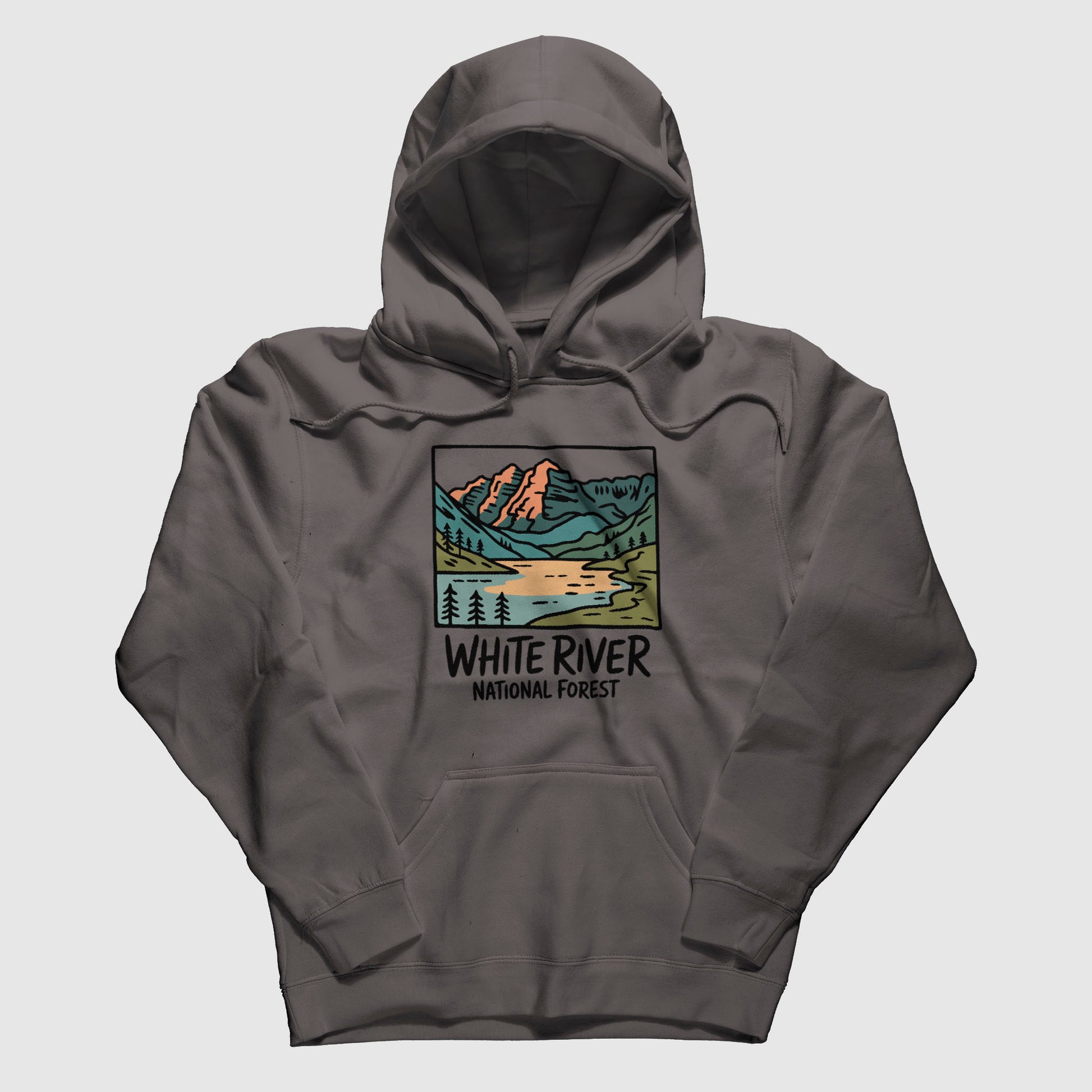 White River National Forest Hoodie Adventure and Outdoors Themed Hoodie