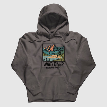 White River National Forest Hoodie Adventure and Outdoors Themed Hoodie