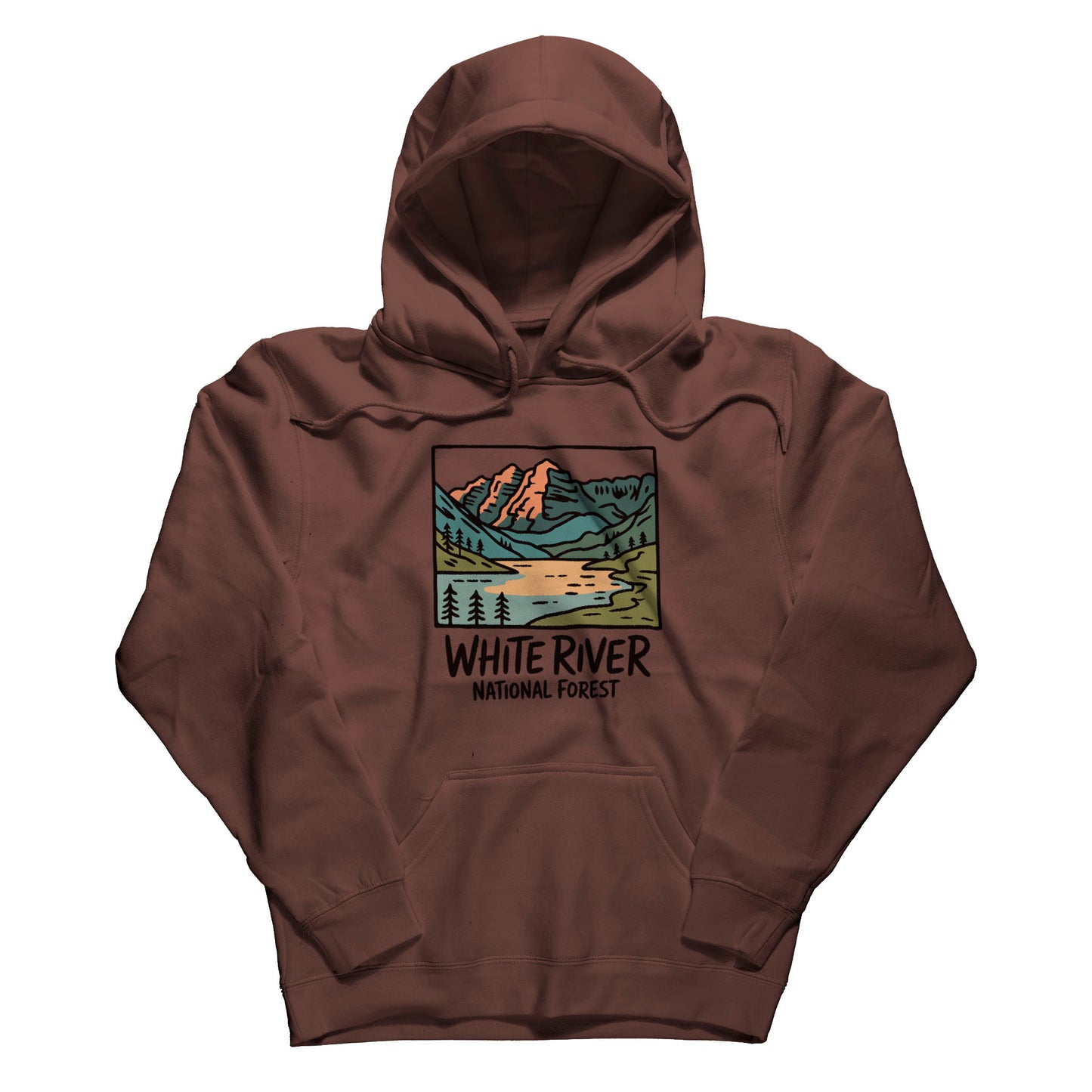 White River National Forest Hoodie Adventure and Outdoors Themed Hoodie