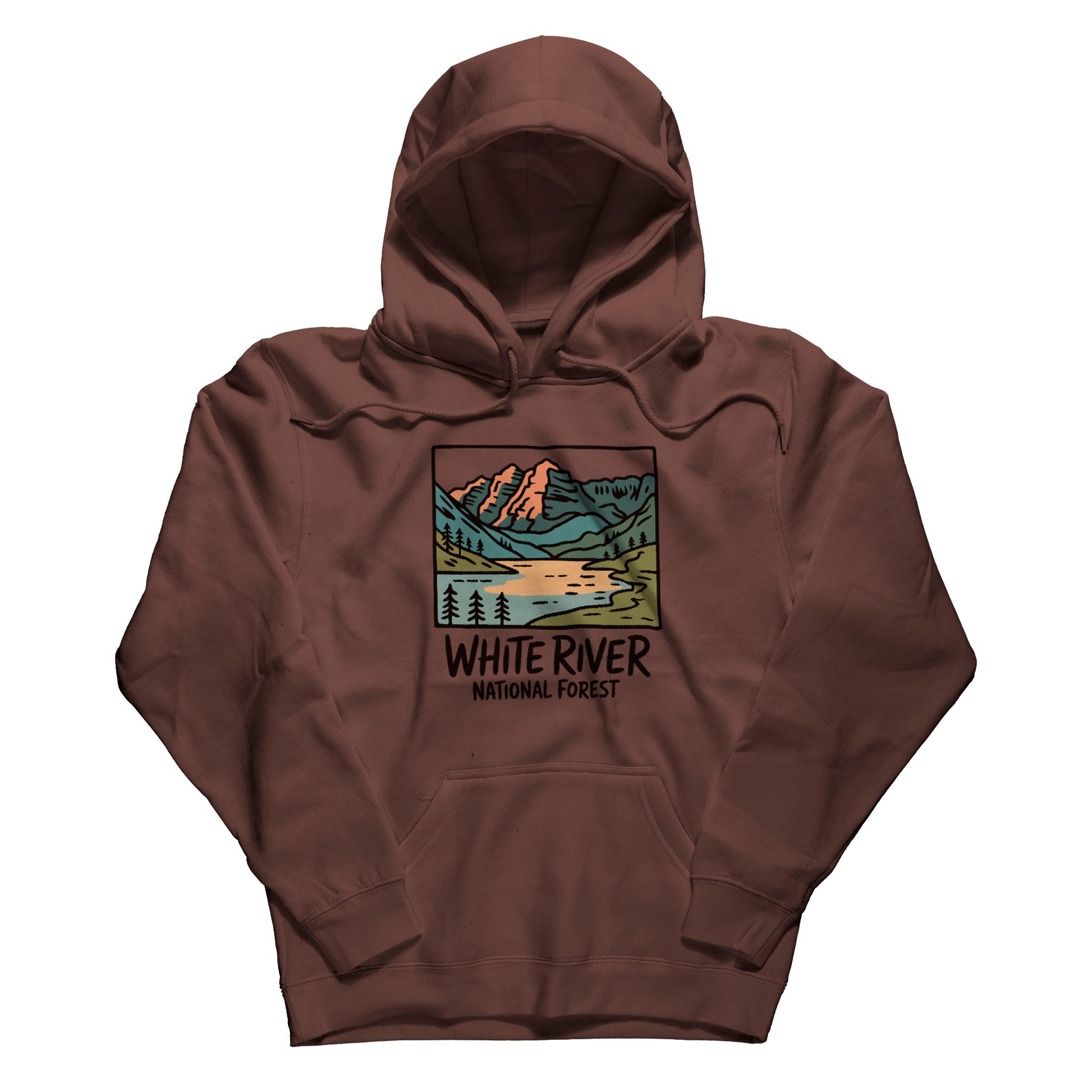 White River National Forest Hoodie Adventure and Outdoors Themed Hoodie