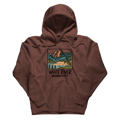 White River National Forest Hoodie Adventure and Outdoors Themed Hoodie