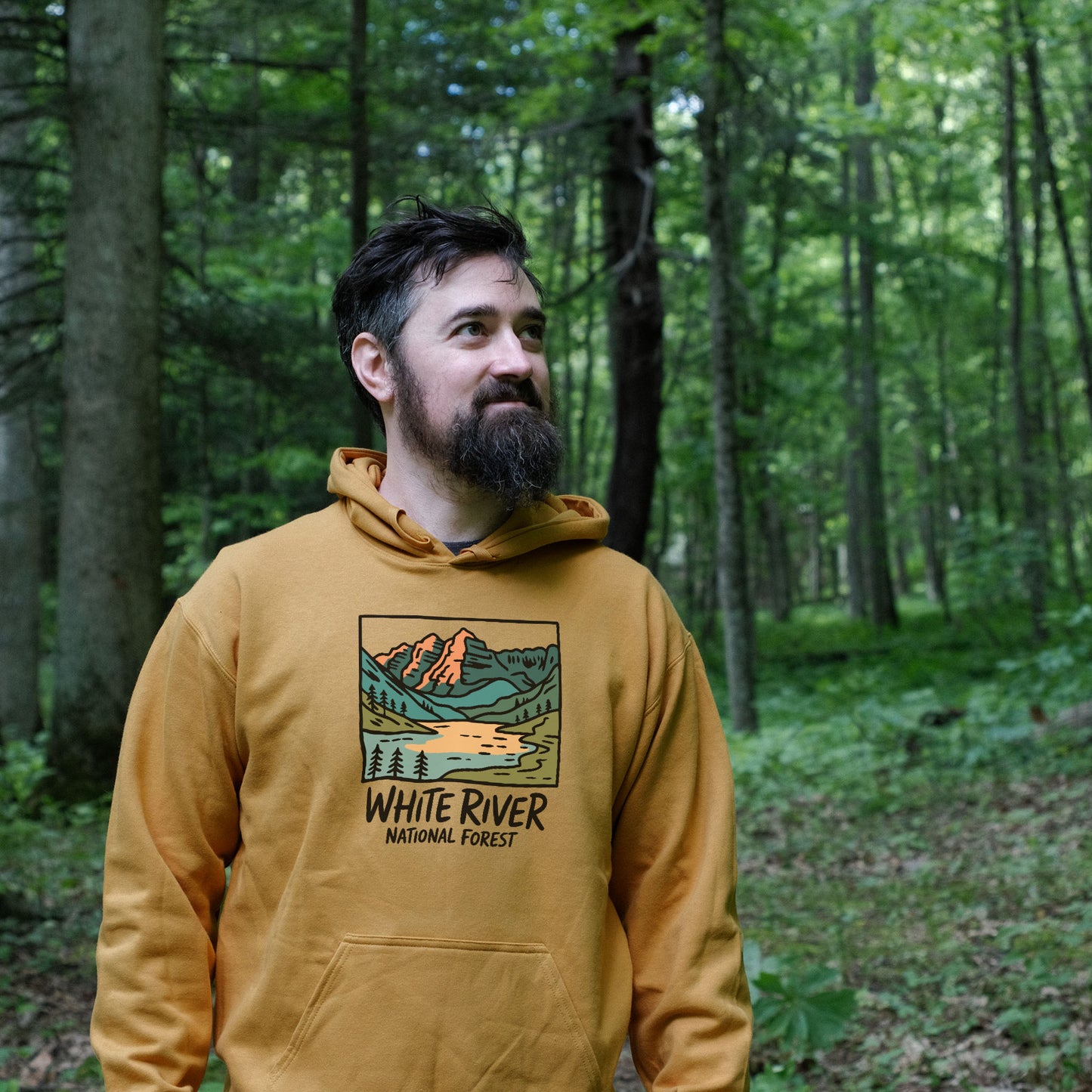 White River National Forest Hoodie Adventure and Outdoors Themed Hoodie