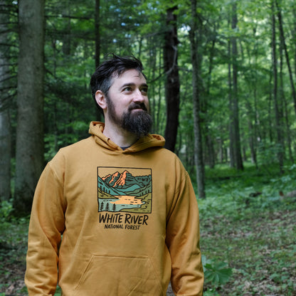 White River National Forest Hoodie Adventure and Outdoors Themed Hoodie