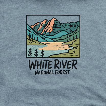 White River National Forest Hoodie Adventure and Outdoors Themed Hoodie