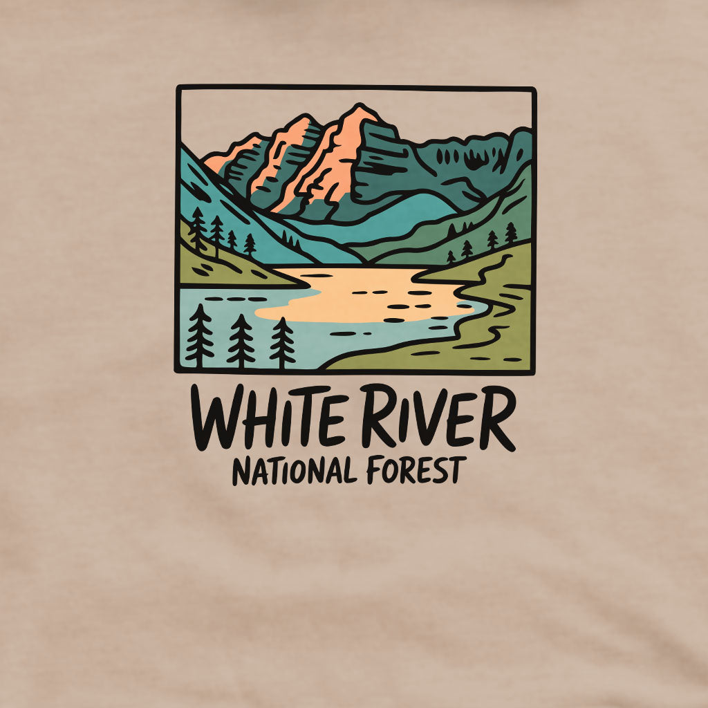 White River National Forest Crewneck Sweatshirt Adventure and Outdoors Themed Sweatshirt