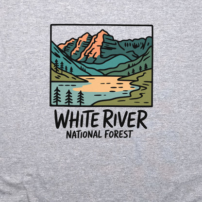 White River National Forest Crewneck Sweatshirt Adventure and Outdoors Themed Sweatshirt