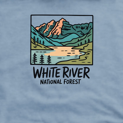 White River National Forest Crewneck Sweatshirt Adventure and Outdoors Themed Sweatshirt