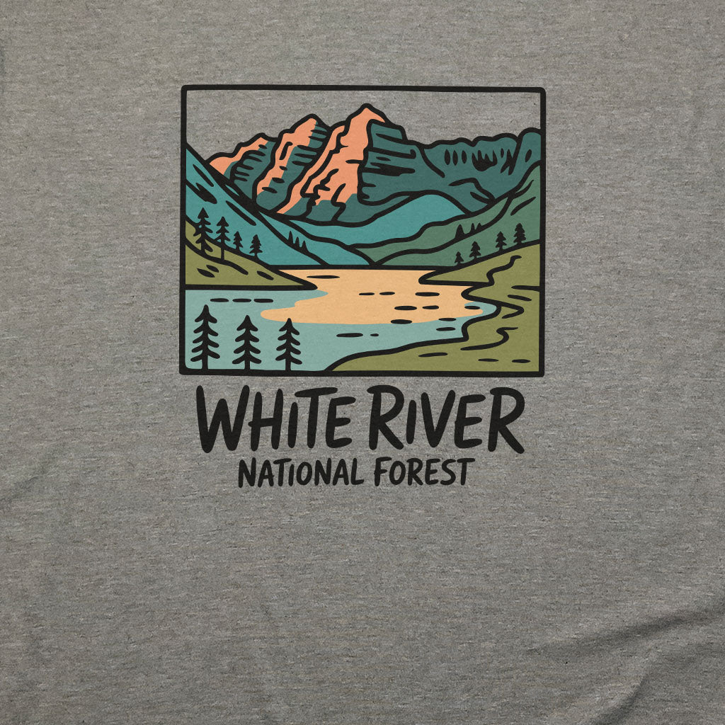 White River National Forest T-Shirt Adventure and Outdoors Themed T-Shirt