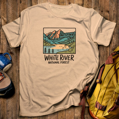 White River National Forest T-Shirt Sand Adventure and Outdoors Themed T-Shirt