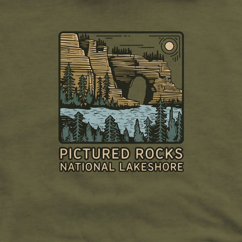 Pictured Rocks National Lakeshore Hoodie Adventure and Outdoors Themed Hoodie