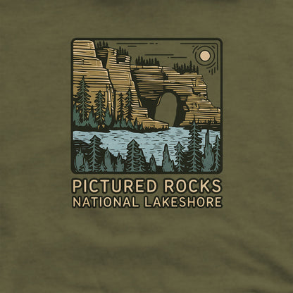 Pictured Rocks National Lakeshore Hoodie Adventure and Outdoors Themed Hoodie