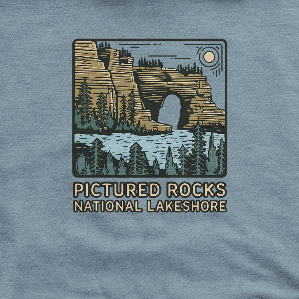 Pictured Rocks National Lakeshore Hoodie Adventure and Outdoors Themed Hoodie