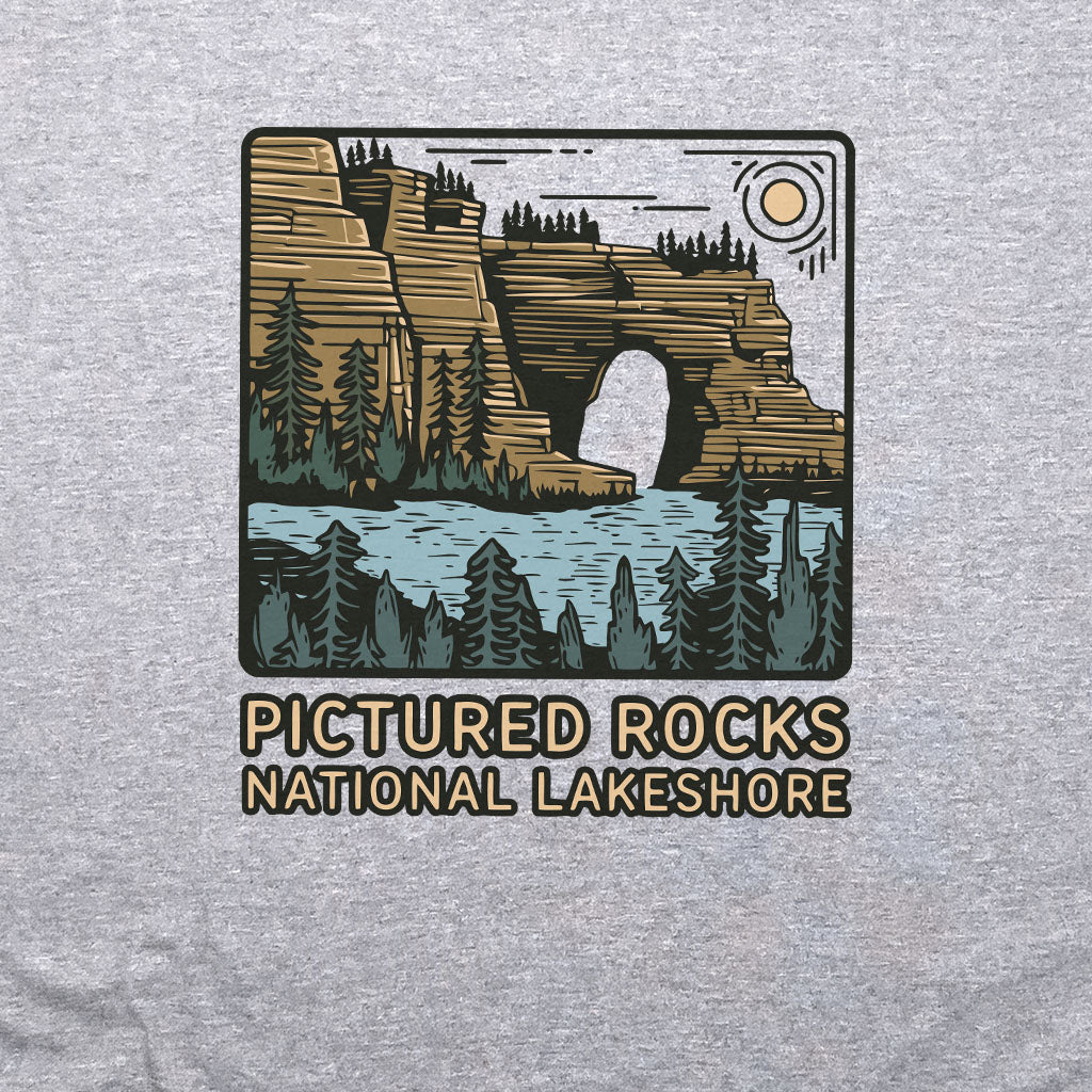 Pictured Rocks National Lakeshore Crewneck Sweatshirt Adventure and Outdoors Themed Sweatshirt