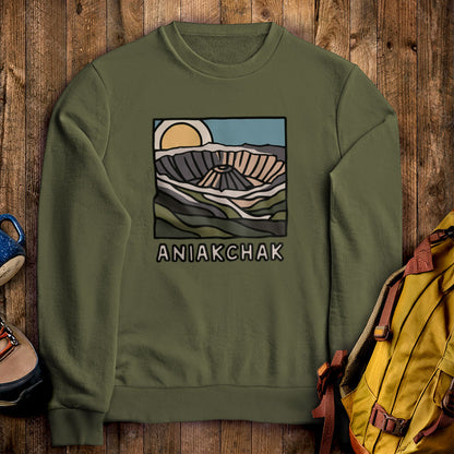 Aniakchak National Monument Crewneck Sweatshirt