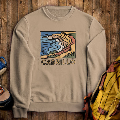 Cabrillo National Monument Crewneck Sweatshirt Sand Adventure and Outdoors Themed Sweatshirt