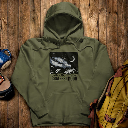 Craters of the Moon at Night Hoodie