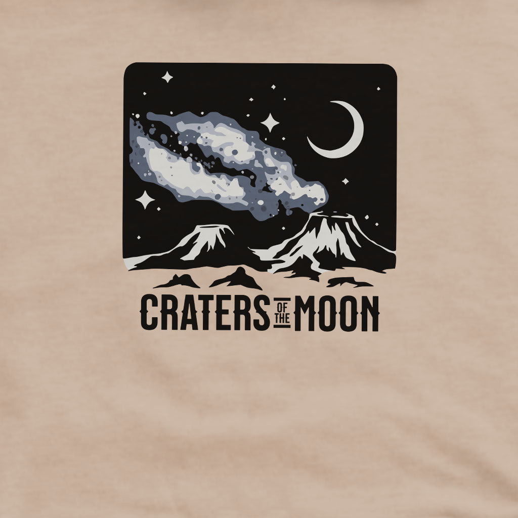 Craters of the Moon at Night Crewneck Sweatshirt