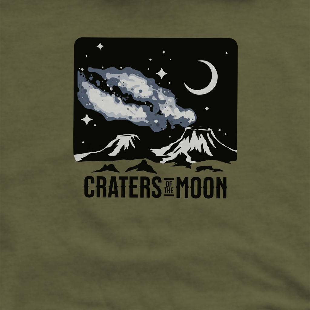 Craters of the Moon at Night Crewneck Sweatshirt
