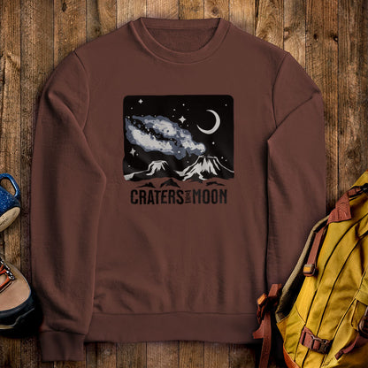 Craters of the Moon at Night Crewneck Sweatshirt