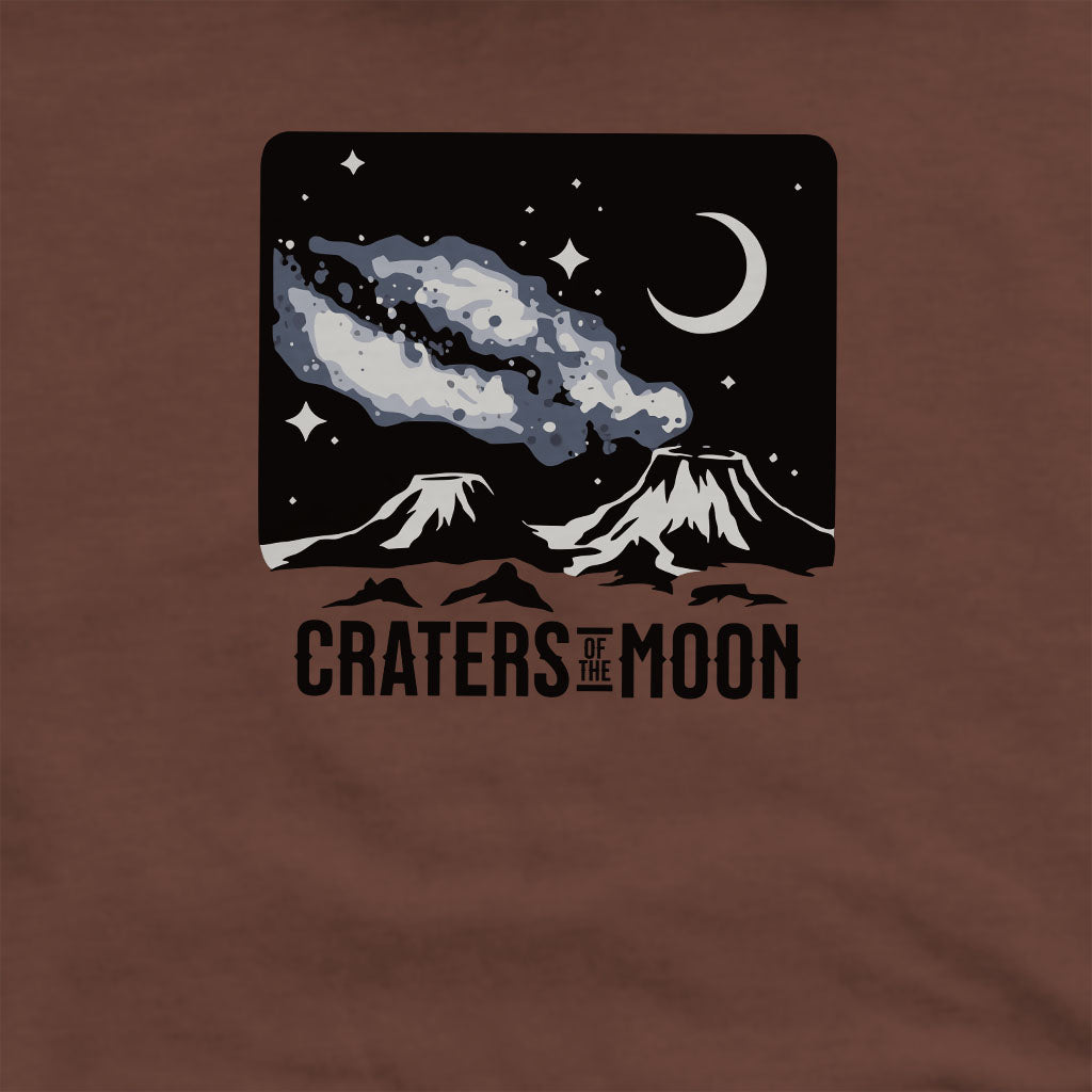 Craters of the Moon at Night Crewneck Sweatshirt