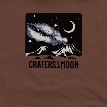 Craters of the Moon at Night Crewneck Sweatshirt