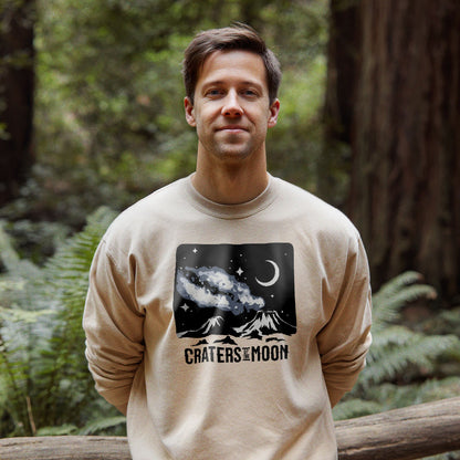 Craters of the Moon at Night Crewneck Sweatshirt