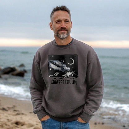 Craters of the Moon at Night Crewneck Sweatshirt