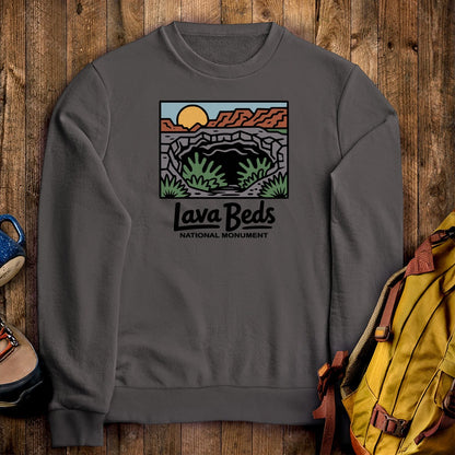 Lava Beds National Monument Crewneck Sweatshirt