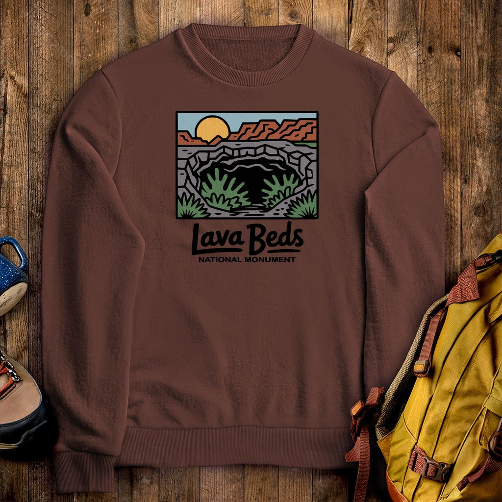 Lava Beds National Monument Crewneck Sweatshirt