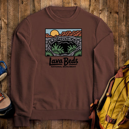 Lava Beds National Monument Crewneck Sweatshirt