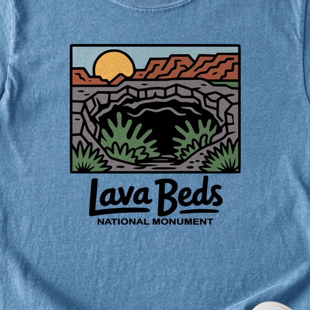 Lava Beds National Monument Kids Cotton T-Shirt