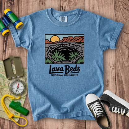 Lava Beds National Monument Kids Cotton T-Shirt