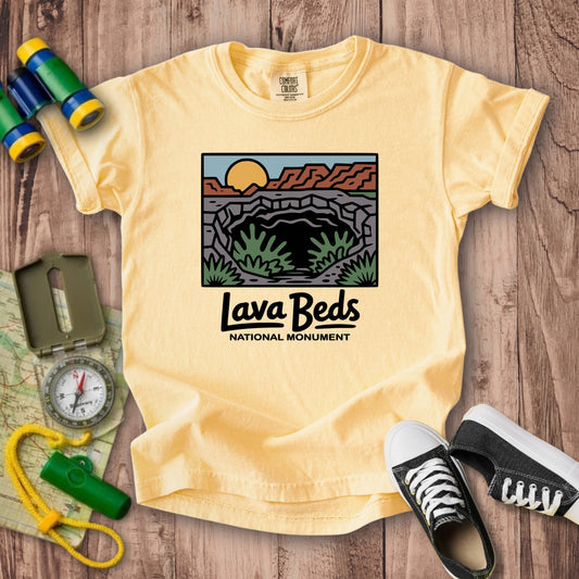 Lava Beds National Monument Kids Cotton T-Shirt