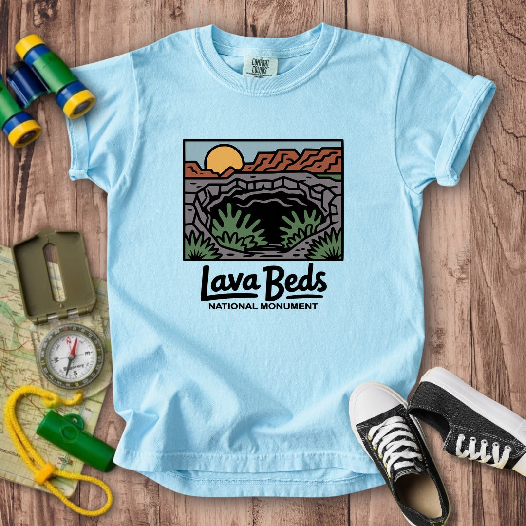 Lava Beds National Monument Kids Cotton T-Shirt
