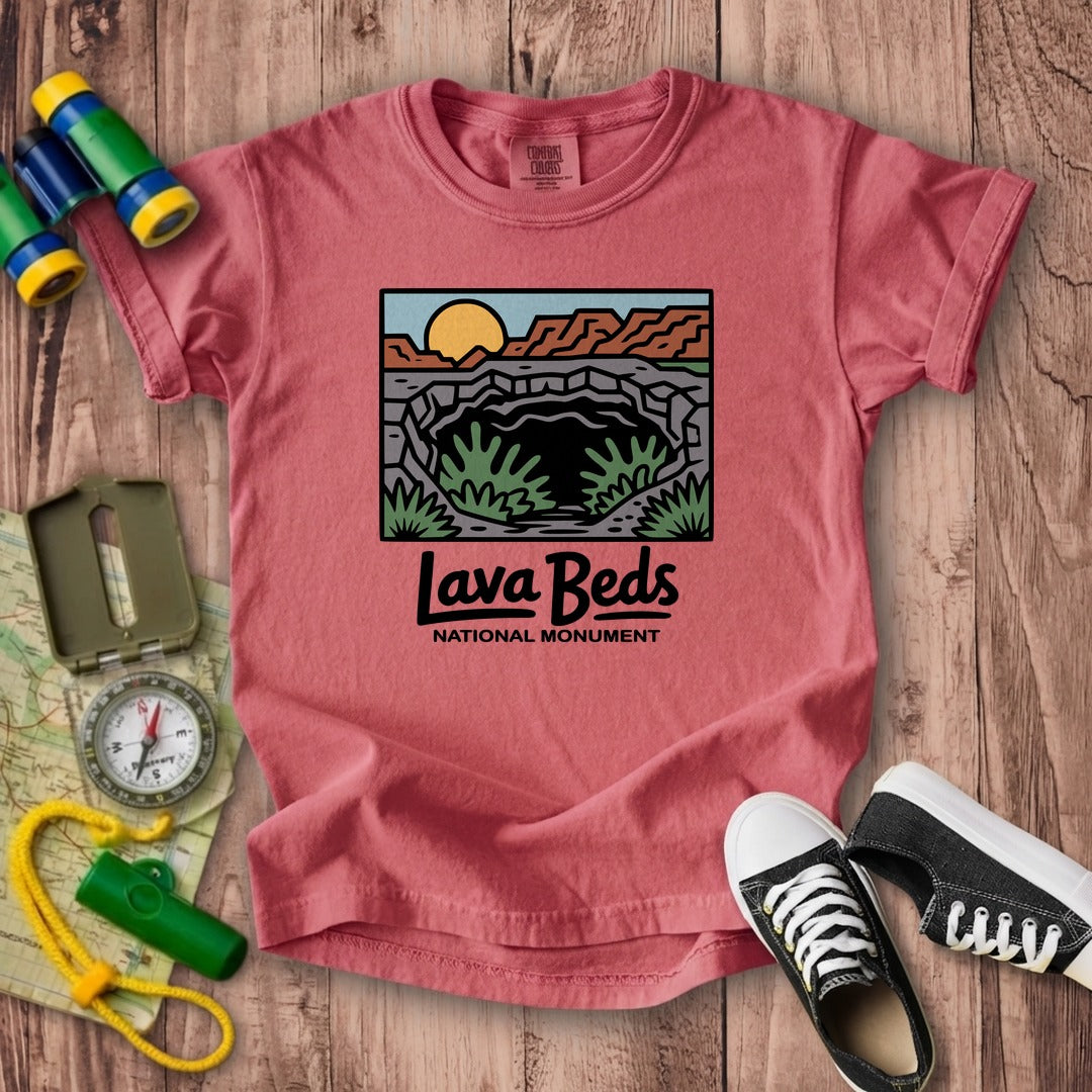 Lava Beds National Monument Kids Cotton T-Shirt