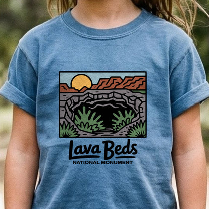 Lava Beds National Monument Kids Cotton T-Shirt