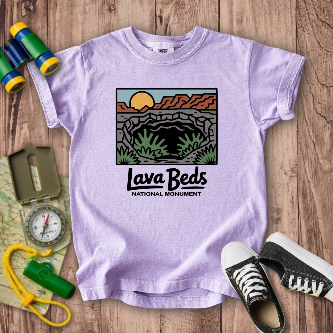 Lava Beds National Monument Kids Cotton T-Shirt