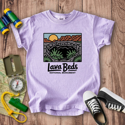 Lava Beds National Monument Kids Cotton T-Shirt