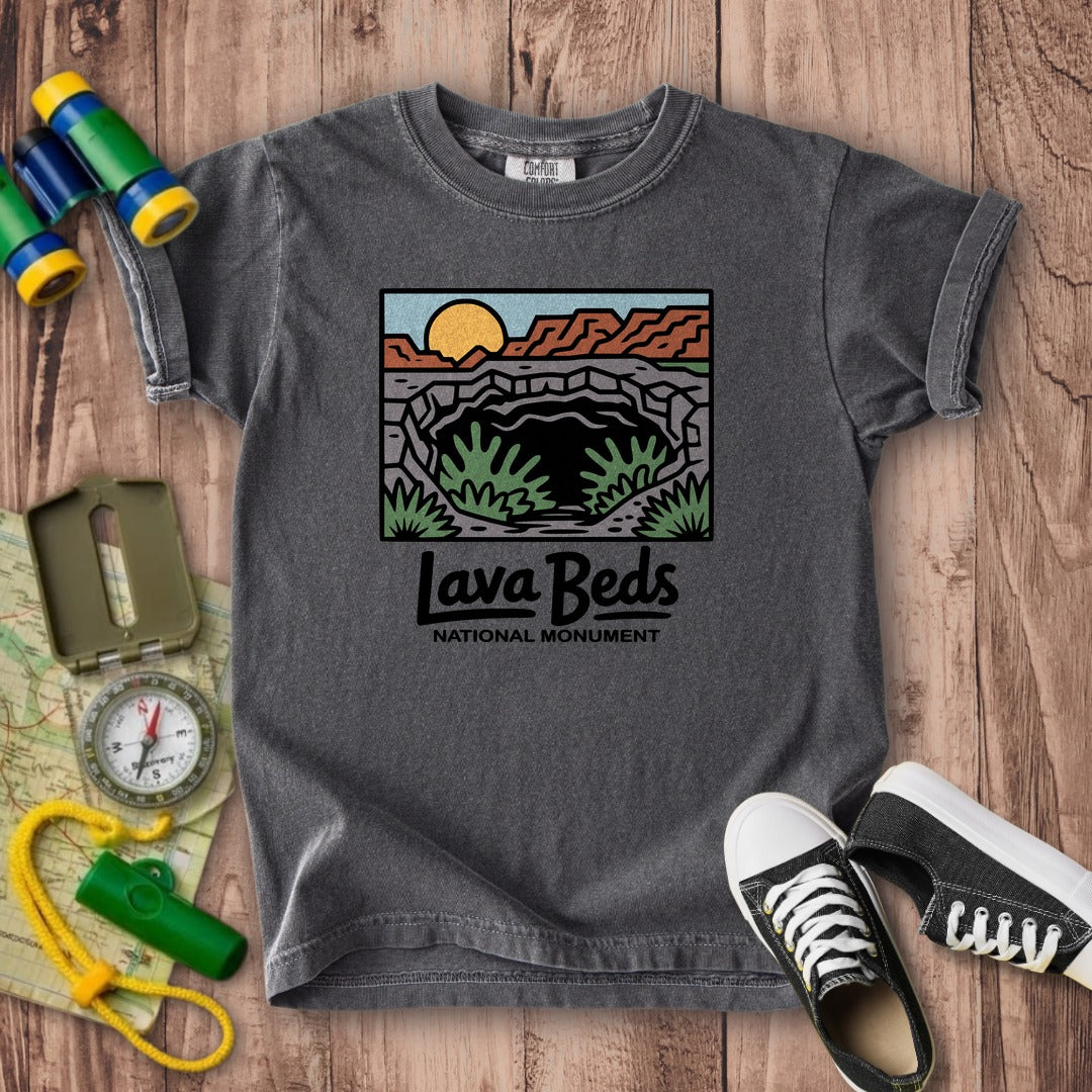 Lava Beds National Monument Kids Cotton T-Shirt