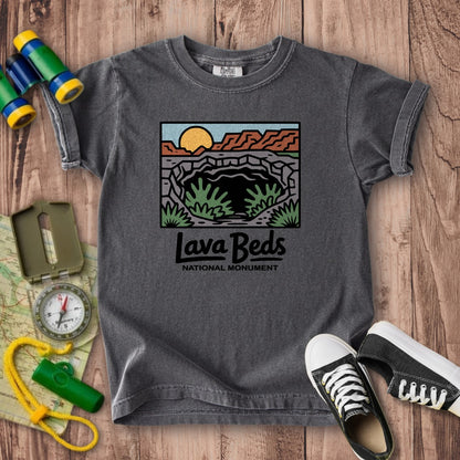 Lava Beds National Monument Kids Cotton T-Shirt