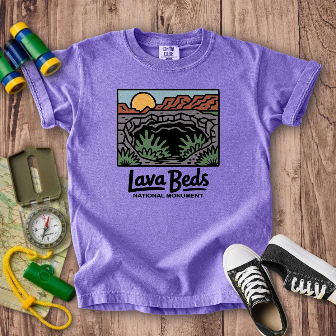 Lava Beds National Monument Kids Cotton T-Shirt
