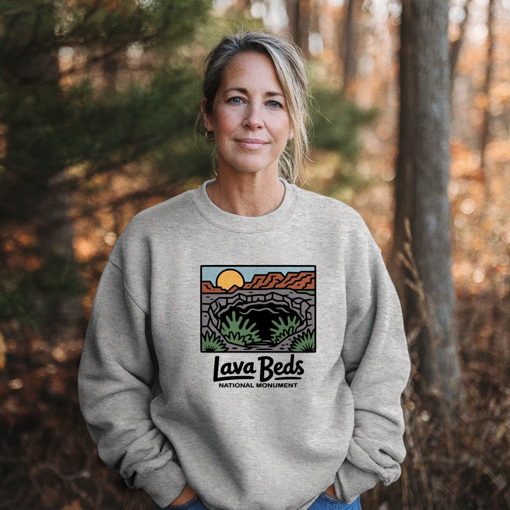 Lava Beds National Monument Crewneck Sweatshirt