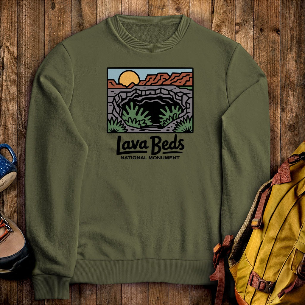 Lava Beds National Monument Crewneck Sweatshirt