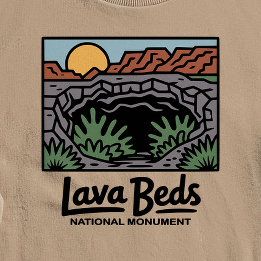 Lava Beds National Monument Crewneck Sweatshirt