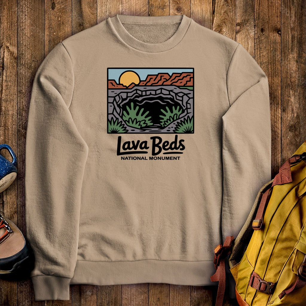 Lava Beds National Monument Crewneck Sweatshirt